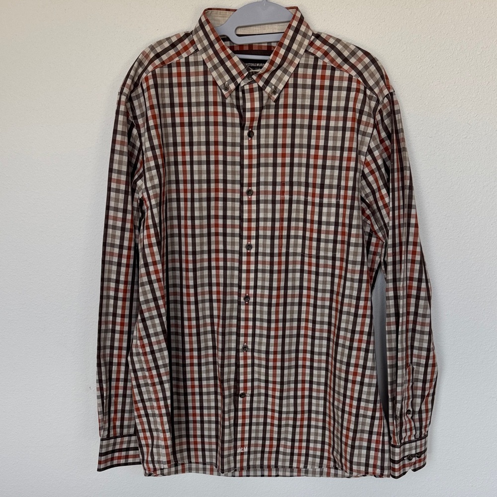 Johnston & Murphy Multicolor Plaid Button-Down Shirt